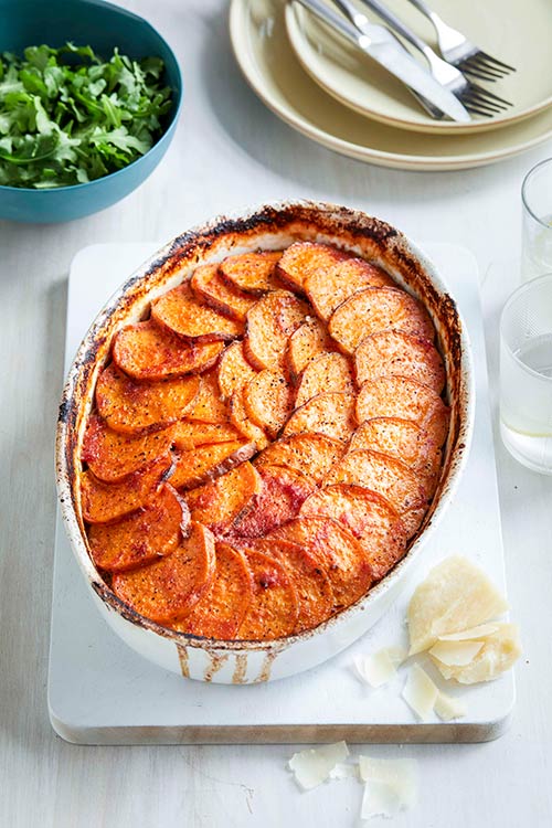 Sweet Potato Eggplant Zucchini Lasagne
